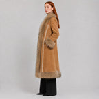 Penny Lane Coat with Fox Fur Trim