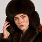 Women Fur Trapper Hat – Espresso Brown | Pellusso