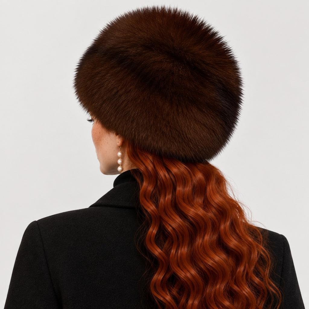Sable Fur Cossack Hat – Espresso Brown | Pellusso