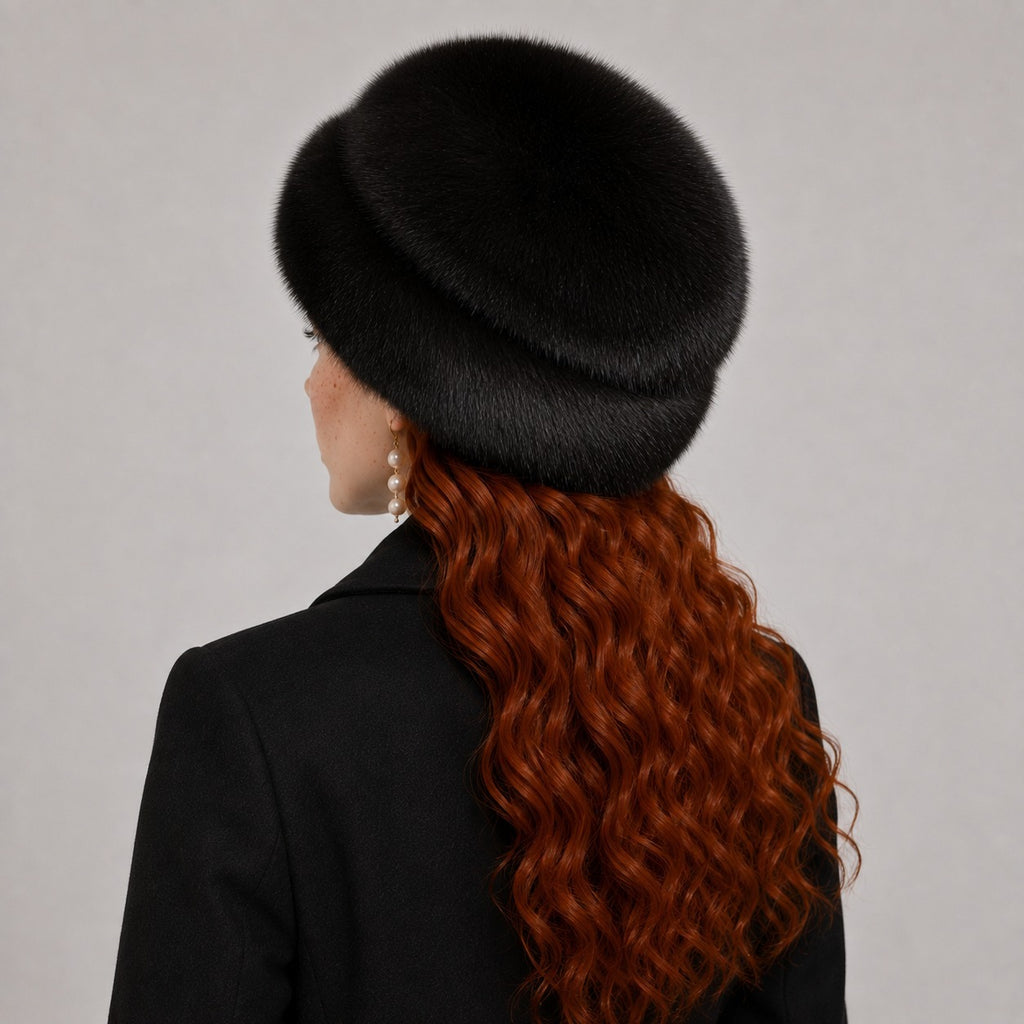 Fox Fur Cossack Hat – Jet Black | Pellusso