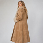 70s Suede Coat Women