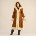 Women Suede Fur Coat