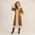 Women Suede Fur Coat