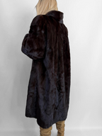Women Natural Mink Coat Mob Wife Old Money Luxorious Style